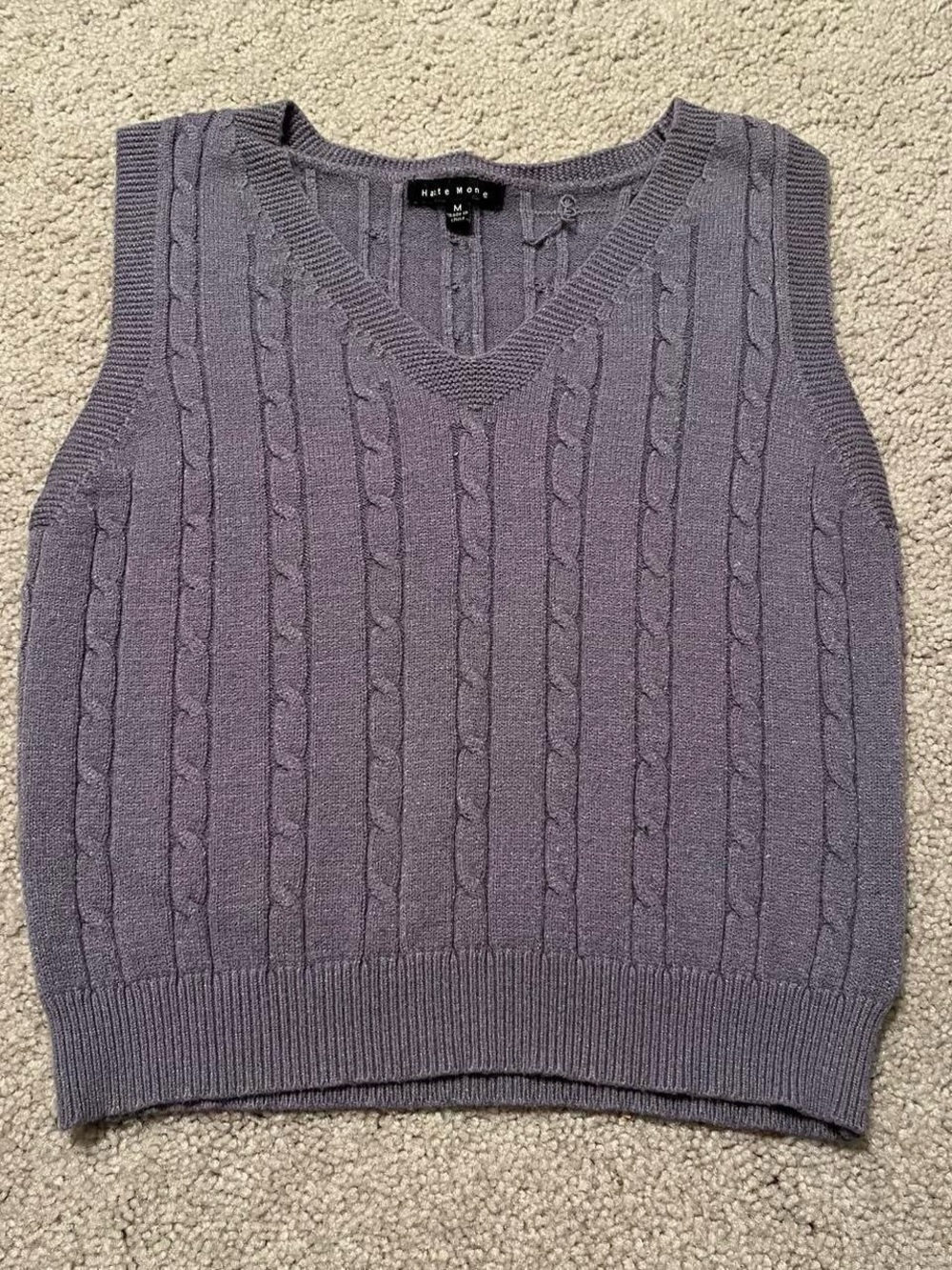 Haute Monde blue lightweight sweater vest